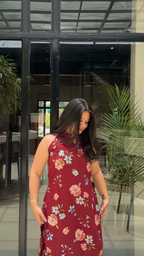 Gulnar — Cambric Cotton Co-ord Suit with Floral Print